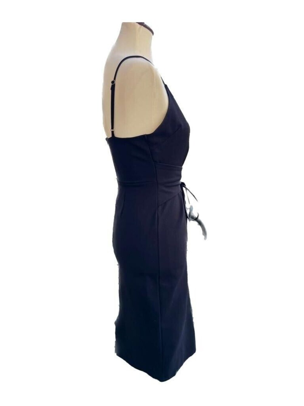 Dee Elly Corset Detail Bodycon Dress Medium Black Cocktail NWOT - Picture 13 of 14
